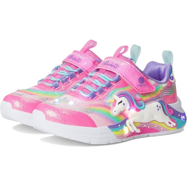 Scarpine Inblu Asilo Unicorno E Arcobaleno: Flessibili, Calde E Con Strappo, Fucsia, Taglia 25 - 5