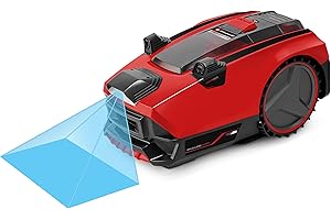 Einhell Robot cortacésped FREELEXO CAM 500 Power X-Change (18V, cámara vs Alambre de delimitación, Superficies de césped de 500m2, Pendiente hasta 25%, Ancho de Corte 18cm, protección antirrobos)