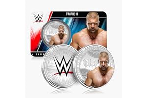 FANTASY CLUB Triple H WWE – Pièce Officielle de 32 mm – Hommage au Roi des Rois et 14 Fois Champion du Monde – Édition Limitée pour Fans et Collectionneurs