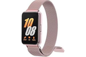 Osinaga Kompatybilny z Galaxy Fit 3, stal nierdzewna magnetyczna metalowa bransoletka zastępcza kobiety mężczyźni pasek do Galaxy Fit 3