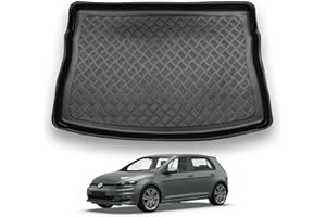 NOMAD VW Golf MK7 (2013-2019) [Hatchback] Boot Liner [Upper Boot Position] Tailored Car Floor Mat Protector Non Slip Waterproof Raised Edges Compatible Custom Fit Accessory Dog & Pet Friendly