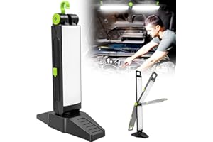‎SYLSTAR SYLSTAR Arbeitsleuchte LED Akku, 2600 Lumen Helle Magnetische LED-Arbeitsleuchte mit Haken und Ständer, Tragbare Faltbare Motorraumleuchte für Mechanikerinspektion, Autohaube, Werkstatt, Notfall