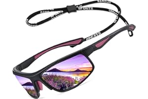 PERFECTMIAOXUAN Lunettes de soleil polarisées pour hommes femmes/Cool Fishing Conduite Pêche Escalade lunettes Sunglasses UV400 Protection CAT.3