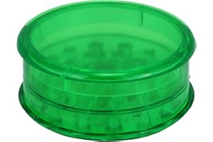 SPLIFF 1 molinillo de plástico de 60 mm, 3 piezas, incluye almacenamiento. Elige tu color favorito.