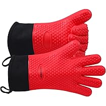 GEEKHOM Gants De Barbecue XL, Gants De Cuisine En Silicone