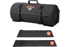 VEVOR Bolsa de Arena de Entrenamiento, Bolsas de energía Resistentes con Asas, Bolsa de Golpe para Fitness, Entrenamiento de Fuerza, Entrenamiento con Pesas, Entrenamiento Cruzado, Ejercicio de