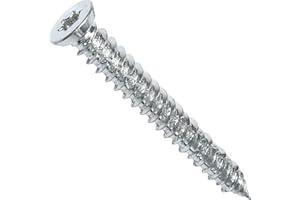 AERZETIX - Juego de 100 tornillos de anclaje directo para hormigón Ø7.5x42mm cabeza fresada cónica - con huella estrella T30 - fijación directa sin tacos - C48378