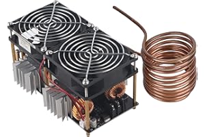 Riuty ZVS Induction Heating Board Module, DIY 1800W High Frequency Tesla Coil 40A Low Voltage Flyback Driver Heater