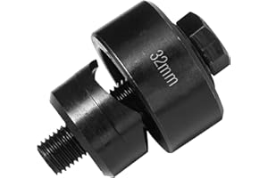 PHMNZIP Perforatrice en Métal Diamètre 32 mm Hexagonale Emporte-Pièce pour Évier Inox Ouvre-Trous Perforateur de Trous en Tôle de Acier pour évier, Plaque en Acier, Inoxydable, Métal