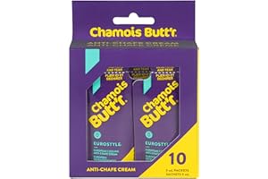 Chamois Butt'r Unisex's EUROSTYLE : 9ML Sachet : 10 Pack Cycling Anti-Chafe Cream, Black,10PACK9MLECB