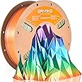 ERYONE Ultra Shiny Silk PLA Filament voor 3D Druker, PLA Filament 1.75mm, +/- 0,03mm,1kg 1 Spule, Multicolor Rainbow Fast Col
