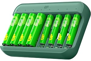 Charge & Save 8-Slot Charger (E822) inkl. 4 x AA 1 300 mAh + 4 x AAA 650 mAh