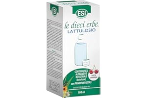ESI - Le Dieci Erbe Lattulosio, Integratore Alimentare con Cardo Mariano e Tarassaco, per la Regolarità del Transito Intestinale, Senza Glutine, 180 ml