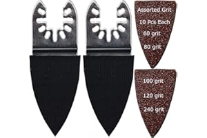 XXGO 52 Pcs Finger Oscillating Multi Tool Sanding Pads Accessory Kits XG3052U