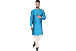 SKAVIJ Herren Tunika Kurta Pyjama Hochzeit Partei Kleid Set