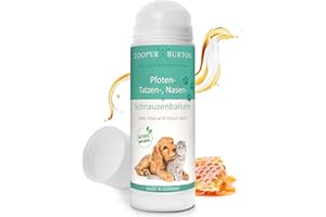 COOPER & BURTON Pfoten-, Nasen- & Schnauzenbalsam für Hunde & Katzen | Schutz vor Hitze, Kälte & Salz | Bienenwachs Propolis Carnaubau- u. Wollwachs | antibakteriell, sicher beim Ablecken | Made in DE