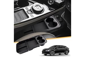 LFOTPP Kompatybilny z Kia EV6 2021/2022/2023, pudełko do przechowywania, podłokietnik, organizer na rękawiczki, schowek na dole konsoli środkowej, EV6 akcesoria do przechowywania (czarny)