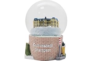 SCHNEEKUGELHAUS Souvenir Schneekugel Kulturstadt Stuttgart Reiseandenken Deutschland |B: 65mm H: 86mm | Schüttelkugel Mitbringsel | 30005