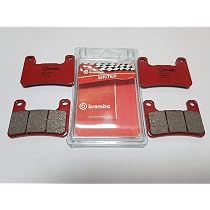 Yerbay Kit Pastiglie Freno Anteriori E Posteriori Per Suzuki GSX 1400 Dal 2001 Al 2007 - Materiale Semimetallico, Bassa Polvere E Rumore