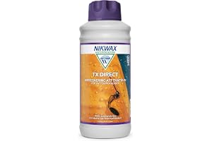 Nikwax TX.Direct 1L – Tvätt- och impregneringsmedel för vattentäta kläder & friluftsutrustning, återupplivar andningsförmågan & återställer vattenavvisande egenskaper för Gore-Tex & SympaTex