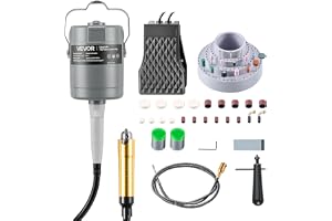 VEVOR Elektriskt svarvverktyg, 780 W, 25 000 varv/min, flexshaft-rotationsverktyg med fotpedalstyrning, hängande grönsaker me