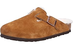 Birkenstock Piel de Cordero Boston, Zuecos Mujer