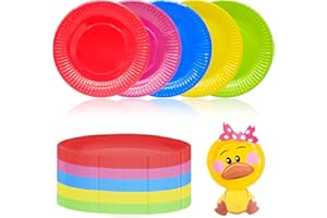 AMJKEJI Piatti di carta, 50 pezzi, piatti di carta colorati, 18 cm, per feste di compleanno, matrimoni, Natale, barbecue, campeggio