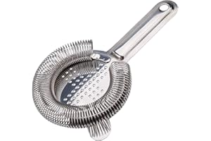 QH-SHOP Colador de Cóctel de Acero Inoxidable Cocktail Strainer Colador Filtro para Cóctel para Bar Restaurante Casa
