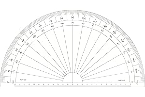 MINERVA Rapporteur 180° en Degré 30cm Transparent