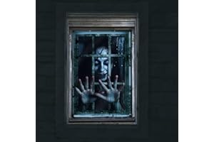 JOFONY Halloween Ghost Curtain 1PCS Halloween Ghost Window Curtain Creepy Halloween Window Wall Door Cover for Halloween Scary Haunted House Party Decorations