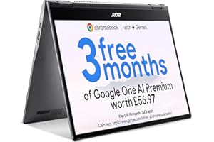 Acer Chromebook Spin 13 CP713-2W - (Intel Pentium Gold 6405U, 4GB RAM, 64GB eMMC, 13.5 inch QHD Touchscreen Display, Chrome OS, Iron) - Amazon Exclusive