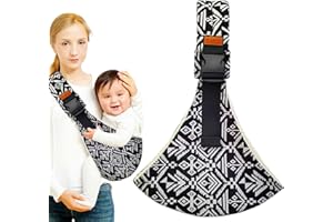 APOMOONS Baby Carrier,Portable Toddler Baby Sling Carrier, Soft Baby Carrier Sling with Adjustable Shoulder Straps, Wrap Carrier, Infant Sling from Newborn Up to 6-42 Months(Pure Black) (Black)