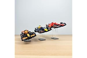 Brick Nest Lot de 3 présentoirs en acrylique compatibles avec les voitures de course Lego F1 Speed Champions Formula One