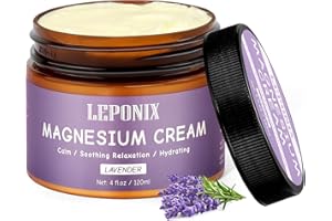 LEPONIX Magnesium Butter for Sleep, Soothing & Relaxing Pain Relief Magnesium Cream for Sleep- Moisturizing Magnesium Body Butter for Restless Legs and Better Sleep