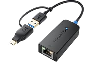 Cable Matters Adapter USB do 2.5G Ethernet obsługujący sieć 2,5 Gigabit Ethernet - w zestawie adapter USB C dla USB-C i Thunderbolt 3