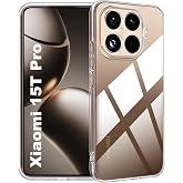 Rongep [Maxi-Clear] Xiaomi 15T Pro i&ccedil;in Şeffaf Telefon Kılıfı Kamera Y&uuml;kseltili Darbelere Karşı Dayanıklı Esnek ve Hafif Tasa
