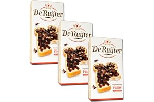 3 x De Ruijter Dark Chocolate Flakes - 300g / Vlokken puur Holland Brakfast