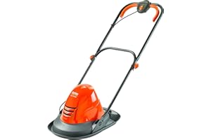 Flymo Turbo Lite 250 Tondeuse électrique sur coussin d'air – 1 400 W, largeur de coupe de 25 cm, poignées ambidextres, guidon repliable