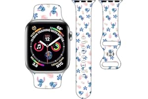 AXCOFYER7 Cartoon Strap Compatible with Apple Watch Strap 38mm 40mm 41mm 42mm 44mm 45mm Cute Replacement Strap for Apple Watch SE2 Series 9 8 7 6 5 4 3 Silicone iWatch Band for Women Men