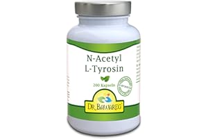 N-Acetyl L-Tyrosin - 200 vegane Kapseln je 500mg - ohne Zusätze - Dr. Bawareg - made in Germany