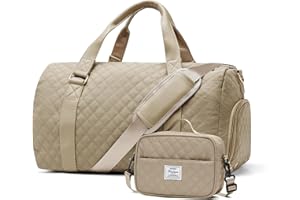 WINSPANSY Bolsa de Viaje,Gimnasio Mujer Hombre Deporte Fin de Mano de Semana Mujer Portatrajes Mochila Gym Mujer Bolsa Enfermera Bebe Hospital Deporte Pequeña con Compartimento para Calzado Amarillo albaricoque