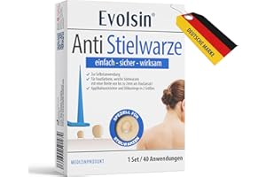 ‎EVOLSIN Evolsin® Anti Stielwarze – Effektiv gegen Stielwarzen für Zuhause – Wirksam, Sicher & Einfach ohne Chemie – Ideal für Hals, Achseln & Körper
