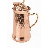 DMT Gaziantep Bakır El D&ouml;vmeli S&uuml;rahi kalaylı y&uuml;k:27 cm kalınlık:0,5mm 1,75 litre kapasite &Ccedil;ap:13cm (BAKIR)