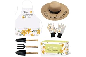YZNlife Grandma Gifts,Grandma Gifts from Grandkids - Birthday Gifts for Granny - Gardening Gifts Outdoor Horticulture Starter,Garden Tools Kit for Grandma