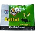 Taheri Rottol Zinc Phosphide Rat Killer Powder - EXTRA Power, 5g (Pack of 5) - Fast & Effective Rodent Control