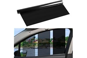 bechoanigel Film teinté pour voiture, 20 % VLT - 50 cm x 3 m - Film teinté pour fenêtre de voiture - Pour bloquer les rayons UV/IR, la chaleur et l'éblouissement - Pour la maison et le camion