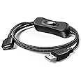 ANDTOBO USB Switch Extension Cable, Upgraded USB Extension Cord with On ...