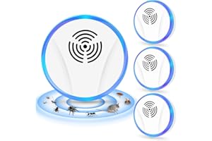 TGKYK Pest Repeller, Pack of 4 Ultrasonic Pest Repellent, Plug-in Ultrasonic Mouse Repellent, Indoor Mice Repeller, Ultrasonic Mouse Repellent for Mosquitoes, Spiders, Rats