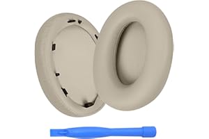 Ear Pads Replacement for Sony WH-1000XM3 Noise Cancelling Headphone by MMOBIEL - Memory Foam and Protein PU Ear Pad Cushions - Noise Isolation Earpads Replacement – Silver