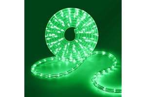 HEGEHE LED Lichterschlauch Außen, 36leds/m Wasserfest LED Schlauch Lichterkette Licht Leiste für Garten,Party,Weihnachten,Zaun,Dach,Dekoration Beleuchtung (Grün, 10M)